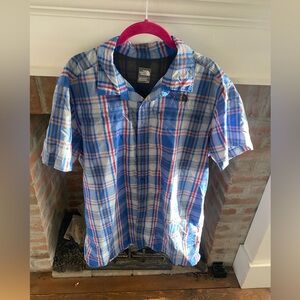 THE NORTH FACE Mens Large Short Sleeve Back Vent Shirt Outdoors Gorpcore…